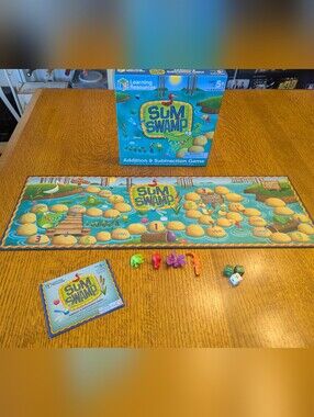 Learning Resources-Sum Swamp Board Game-Addition & Subtraction-Math-Home School